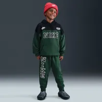 Nike Sportswear Little дитячі P.E. Blocked Pullover Толстовка з капюшоном and Pants комплект колір зелений