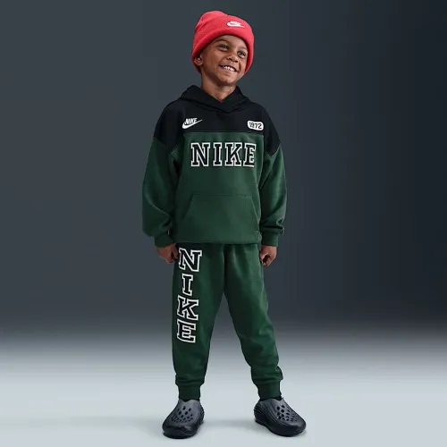 Nike Sportswear Little дитячі P.E. Blocked Pullover Толстовка з капюшоном and Pants комплект колір зелений