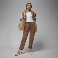 Nike Jordan Flight Fleece жіноча Pants колір коричневий