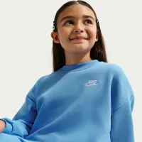 Nike Sportswear Club Fleece Big дитячі оверсайз світшот блакитний