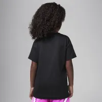 Nike Jordan Little дитячі Push Through Graphic футболка колір чорний