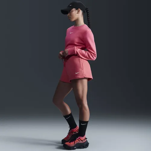 Nike Sportswear Phoenix Fleece жіноча З високою талією Loose шорти Pink