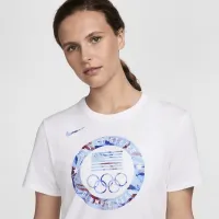 Team USA Essential женская Nike футболка цвет белый