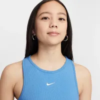 Nike Sportswear Girls' Ribbed Tank Top блакитний