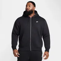 Nike Club чоловічі Full-Zip Fleece Толстовка з капюшоном колір чорний