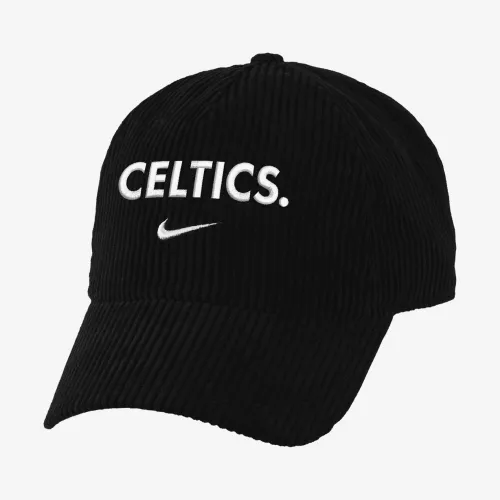 Boston Celtics Icon Edition Nike NBA Corduroy Campus Cap Black