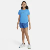 Nike One Big дитячі (Girls') Woven З високою талією шорти блакитний