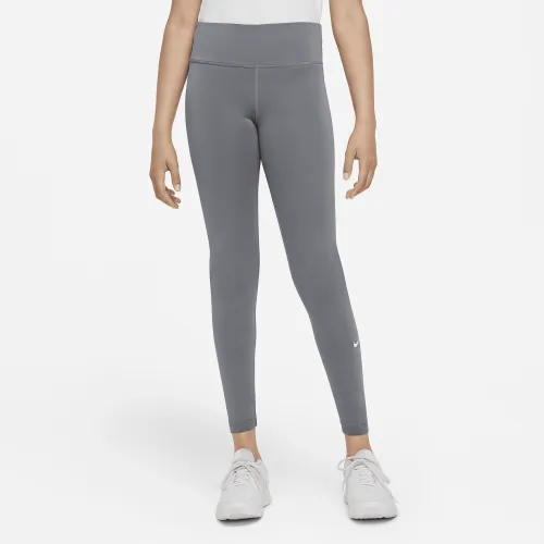 Nike Dri-FIT One Big дитячі (Girls') лосіни колір сірий