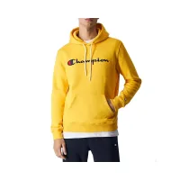 Кофта/футболка Champion Embroideцвет красный Script Logo Толстовка с капюшоном 219203-YS074 - желтая