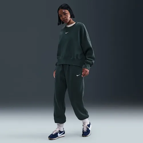 Nike Sportswear Phoenix Fleece жіноча З високою талією оверсайз Sweatpants колір зелений