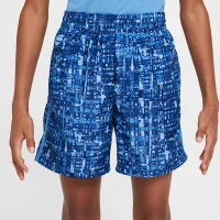 Nike Multi Big детские (для мальчиков) Dri-FIT Woven шорты синий