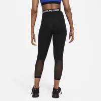 Nike Pro 365 Women's High-Waisted 7/8 Mesh Panel Leggings Black