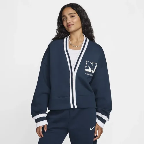 Nike Sportswear Phoenix Fleece женская Over-оверсайз Cardigan синий