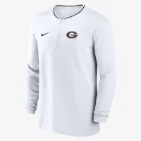 Georgia Bulldogs Sideline Coach чоловічі Nike Dri-FIT College 1/2-Zip Long-Sleeve Top колір білий