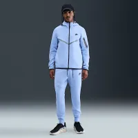 Nike Tech мужские Full-Zip Fleece Windrunner Куртка with Reflective Accents синий
