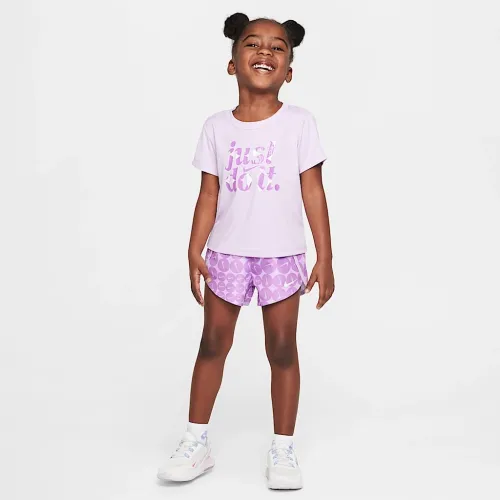 Nike Dri-FIT Essentials Toddler 2-Piece Printed Sprinter комплект колір фіолетовий