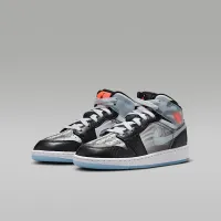 Nike Air Jordan 1 Mid Sneaker School Big детские Кроссовки цвет черный