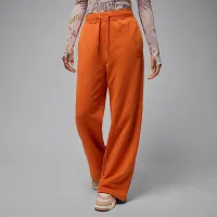 Nike Jordan Flight Fleece жіноча French Terry Open-Hem Pants Orange