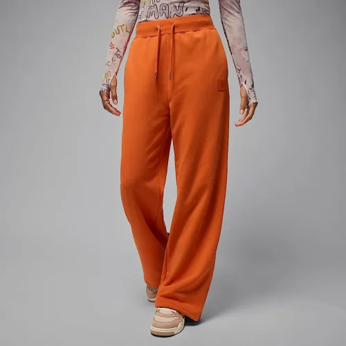 Nike Jordan Flight Fleece жіноча French Terry Open-Hem Pants Orange