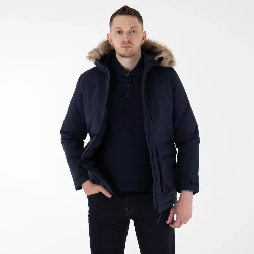 Куртка adidas Utilitas Hooded Parka GT1701 - Синя