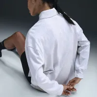 Nike Sportswear Essential женская оверсайз Long-Sleeve Polo цвет коричневый