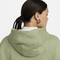 Nike Sportswear Phoenix Fleece женская Over-оверсайз Pullover Толстовка с капюшоном цвет зеленый