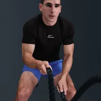 Nike Pro тренувальні чоловічі Dri-FIT Short-Sleeve Top колір чорний