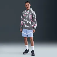 Nike Ja мужские Club Fleece Pullover Толстовка с капюшоном цвет серый