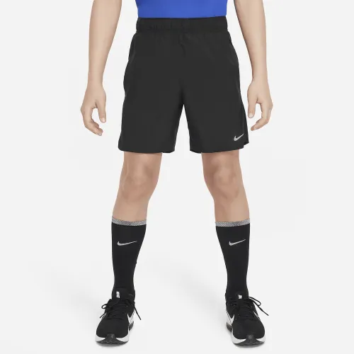 Nike Dri-FIT Challenger Big детские (для мальчиков) тренировочные шорты цвет черный