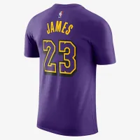 LeBron James Los Angeles Lakers Essential City Edition мужские Nike NBA футболка цвет фиолетовый
