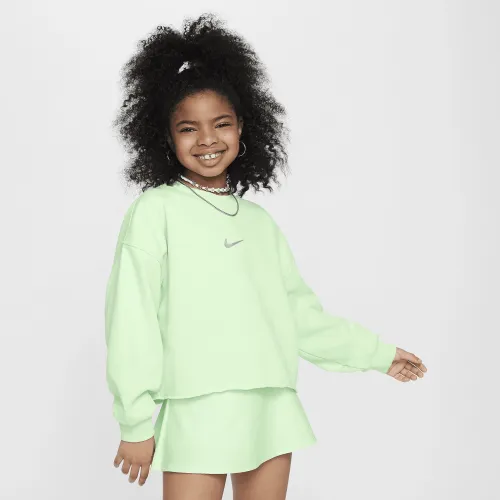 Nike Sportswear Big дитячі (Girls') Dri-FIT Crew-Neck світшот колір зелений