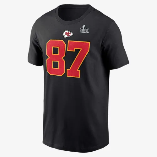 Travis Kelce Kansas City Chiefs Super Bowl LIX чоловічі Nike NFL футболка колір чорний