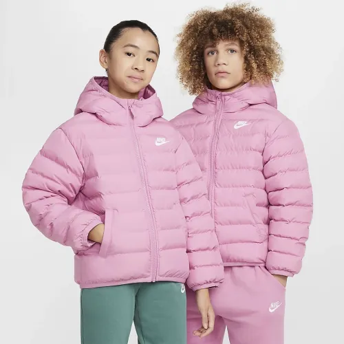 Nike Sportswear Lightweight Synthetic Fill Big детские Loose Hooded Куртка Pink