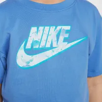 Nike Flow-Ral Little детские Boxy Graphic футболка синий