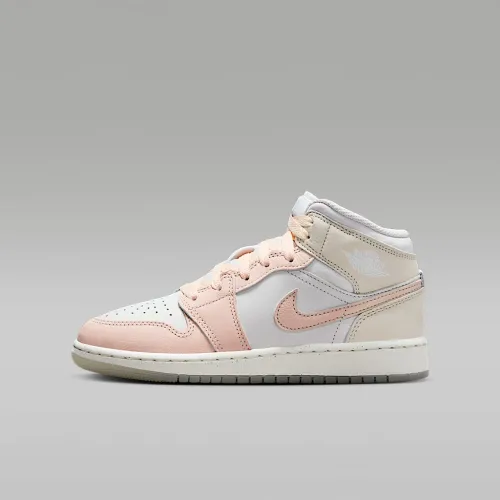 Nike Air Jordan 1 Mid SE Big дитячі Кросівки колір білий