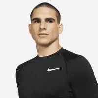 Nike Pro Dri-FIT чоловічі Slim Fit Long-Sleeve Top колір чорний