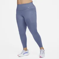 Nike Go женская Firm-Support С высокой Талией Full-Length лосины с карманами(большие размеры) синий