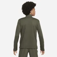 Nike Multi Big детские (для мальчиков) Dri-FIT UV Long-Sleeve 1/2-Zip Top цвет зеленый