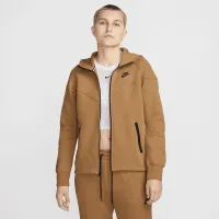 Nike Sportswear Tech Fleece Windrunner женская Full-Zip Толстовка с капюшоном цвет коричневый