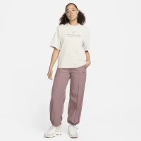 Nike Sportswear Heritage женская Boxy Tee цвет коричневый