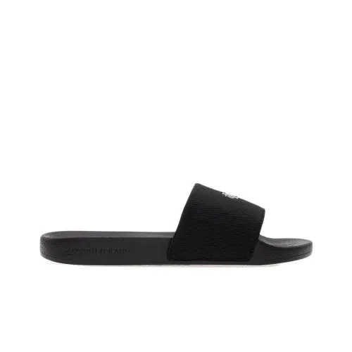 Шлёпанцы Calvin Klein Slide Monogram Hardware YW0YW01713-0GJ - Черные