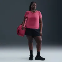 Nike Sportswear Chill Knit жіноча Cropped футболка (великі розміри) колір фіолетовий