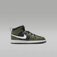 Nike Jordan 1 Mid Little дитячі Кросівки колір чорний