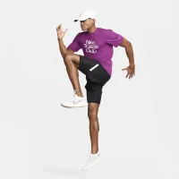 Nike Track Club мужские Dri-FIT Short-Sleeve Running Top цвет фиолетовый
