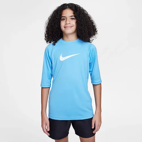 Nike Dri-FIT Big дитячі (для хлопчиків) Short-Sleeve Hydroguard блакитний