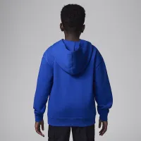 Nike Jordan MJ Flight Big детские Fleece Pullover Толстовка с капюшоном синий