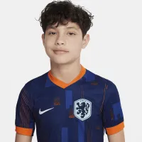 Netherlands (Men's Team) 2024/25 Stadium Away Big Kids' Nike Dri-FIT Soccer Replica Jersey Blue