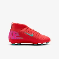 Nike Jr. Mercurial Superfly 10 Club Little/Big дитячі MG High-Top футбольні бутси колір червоний