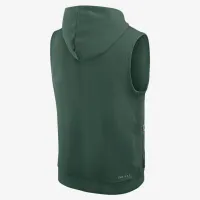 колір зелений Bay Packers Sideline чоловічі Nike Dri-FIT NFL Sleeveless Pullover Толстовка з капюшоном колір зелений