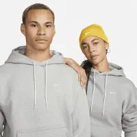 Nike Solo Swoosh чоловічі Fleece Толстовка з капюшоном колір сірий